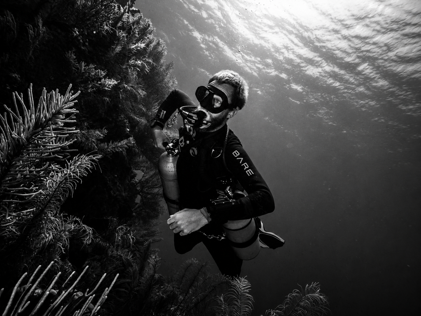 Scuba diver underwater